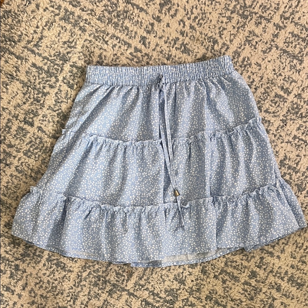 Blue Polka Dot Women's Skirt
